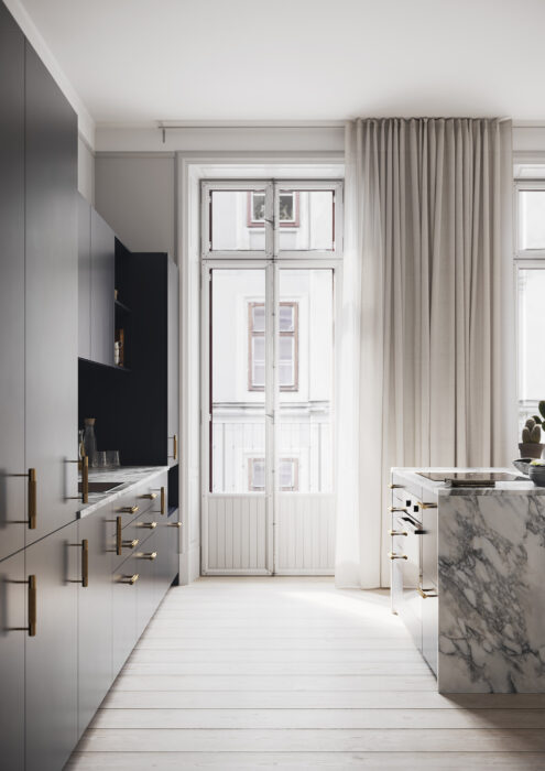 stockholm apartment render