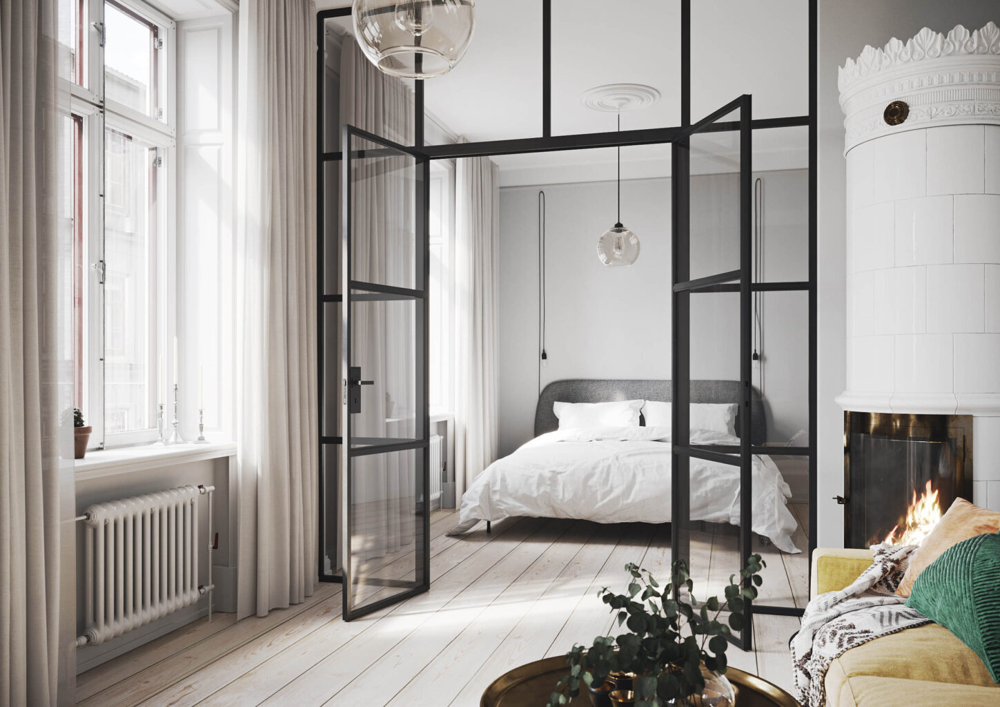 scandinavian interior visualization