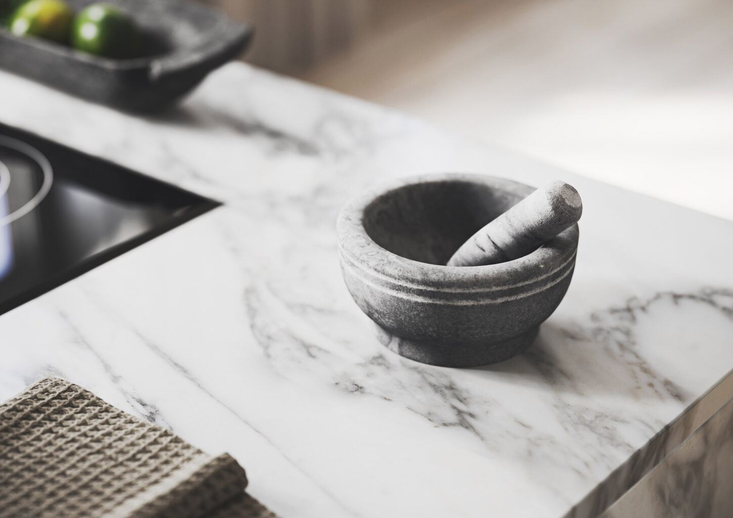 marble kitchen island